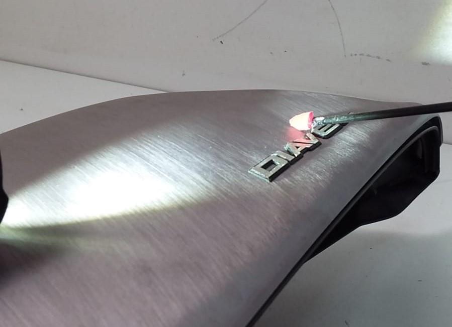 2013 Ducati Diavel Red Right Air Duct Cover Fairing -Little Ding 48014963A {{ shop.shopifyCountryName }} - Mototech271