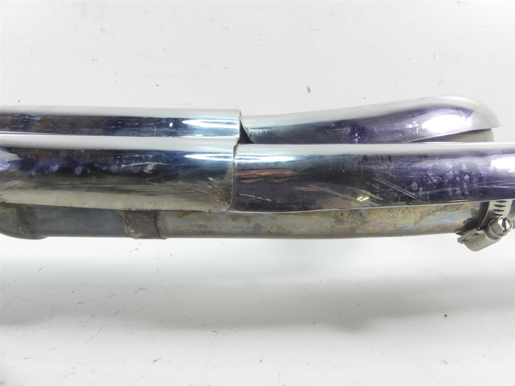 2004 Harley Softail FXSTD SE CVO Deuce 2 in 1 Thunderheader Chrome Exhaust 1057 {{ shop.shopifyCountryName }} - Mototech271