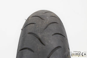 USED Front Tire BRIDGESTONE Hyperstport Battlax BT016 F 120/70-17 DOT5016 003027