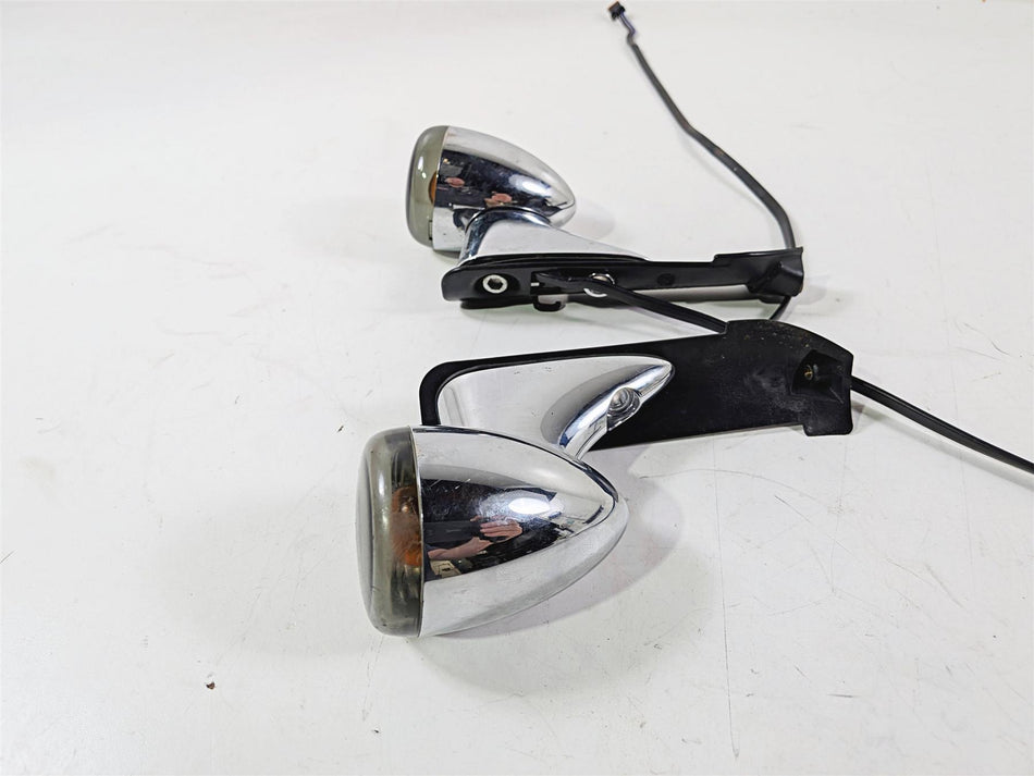 2015 Harley Touring FLTRUSE CVO Road Glide Front Blinker Turn Signals 67800472-Mototech271