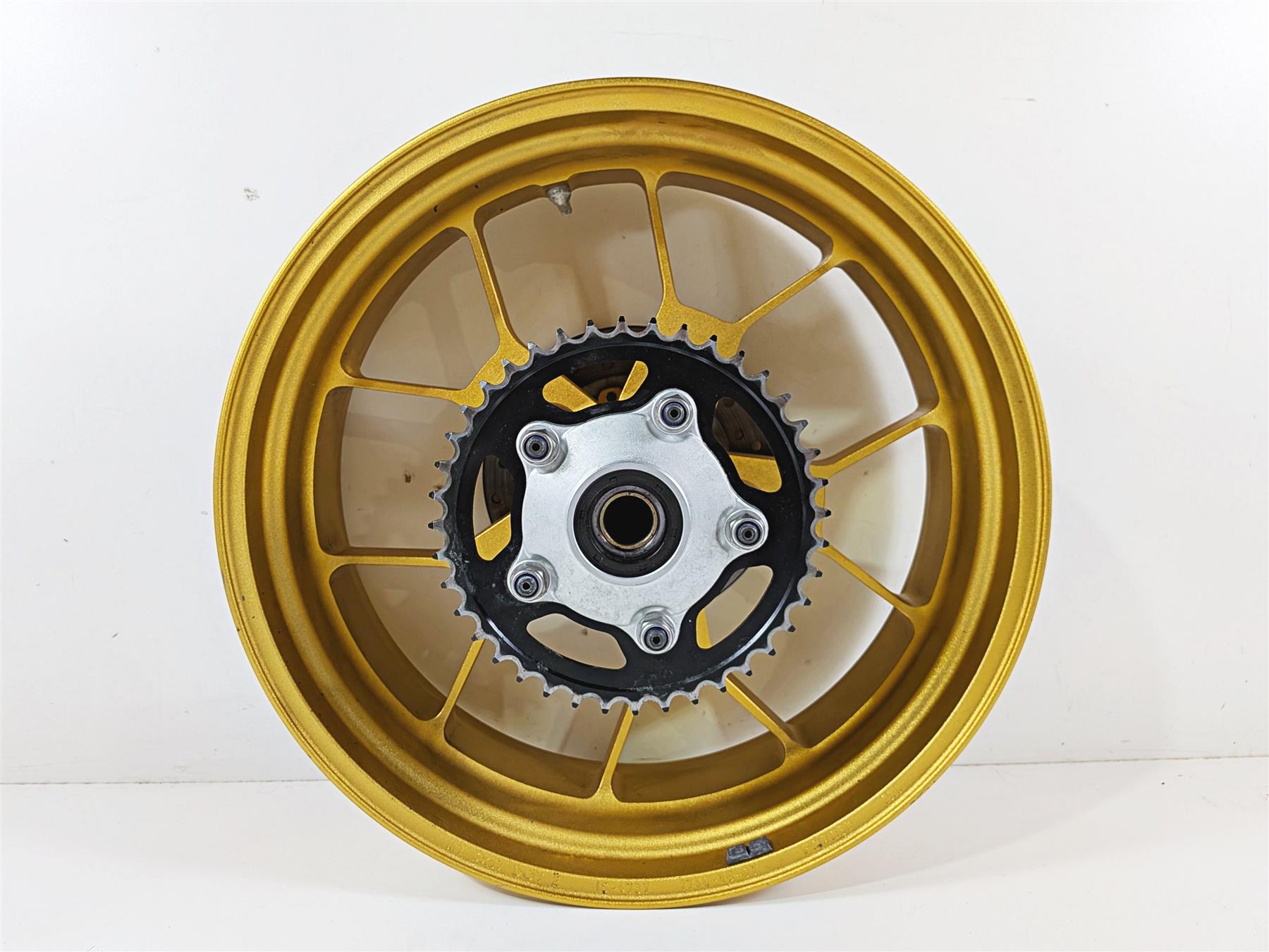 2008 Aprilia RSVR 1000 Factory Rear Wheel Rim 17x6 Gold Evo Forged 853376 {{ shop.shopifyCountryName }} - Mototech271