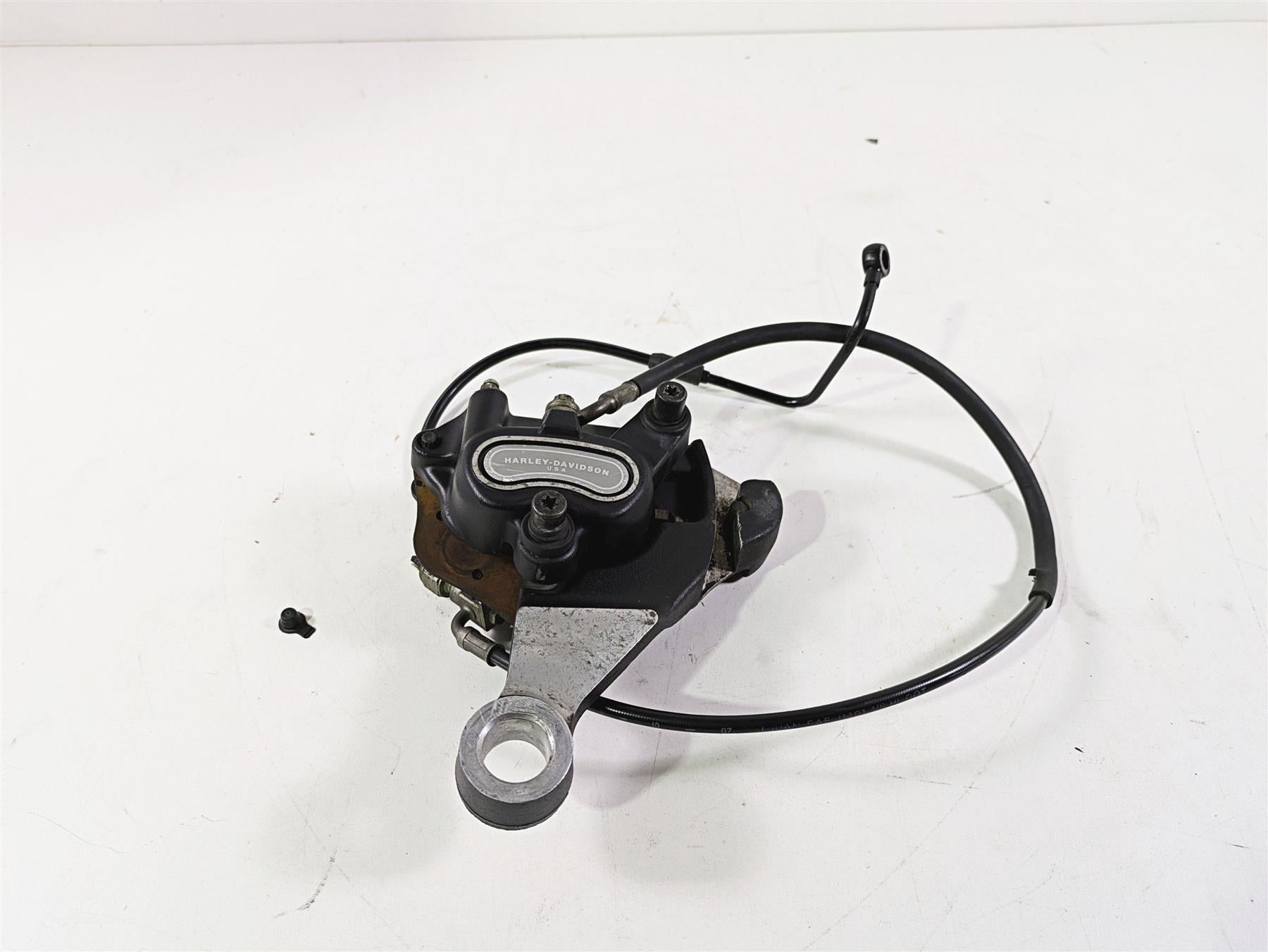 2008 Harley FLSTSB Cross Bones Rear Brake Caliper & Bracket 40908-08 {{ shop.shopifyCountryName }} - Mototech271