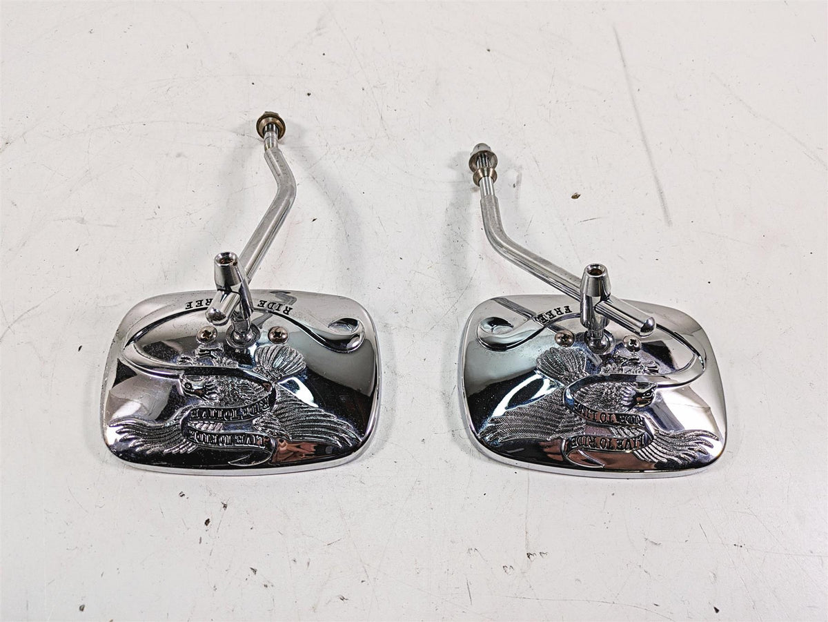 2006 Harley Softail FXSTSI Springer Live To Ride Chrome Mirror Set 91845-03B {{ shop.shopifyCountryName }} - Mototech271