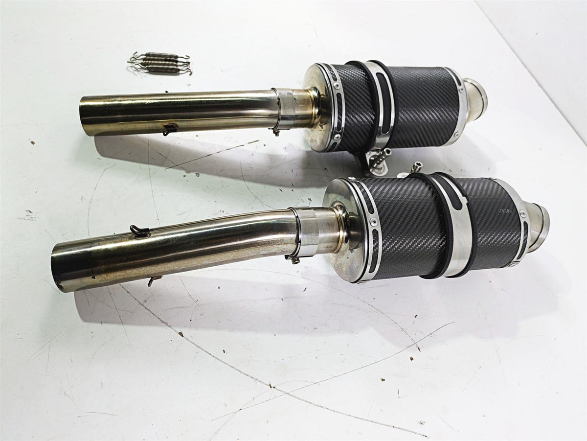 2008 Aprilia RSVR 1000 Factory Delkevic 225mm Carbon Exhaust Muffler Set KIT0318 {{ shop.shopifyCountryName }} - Mototech271