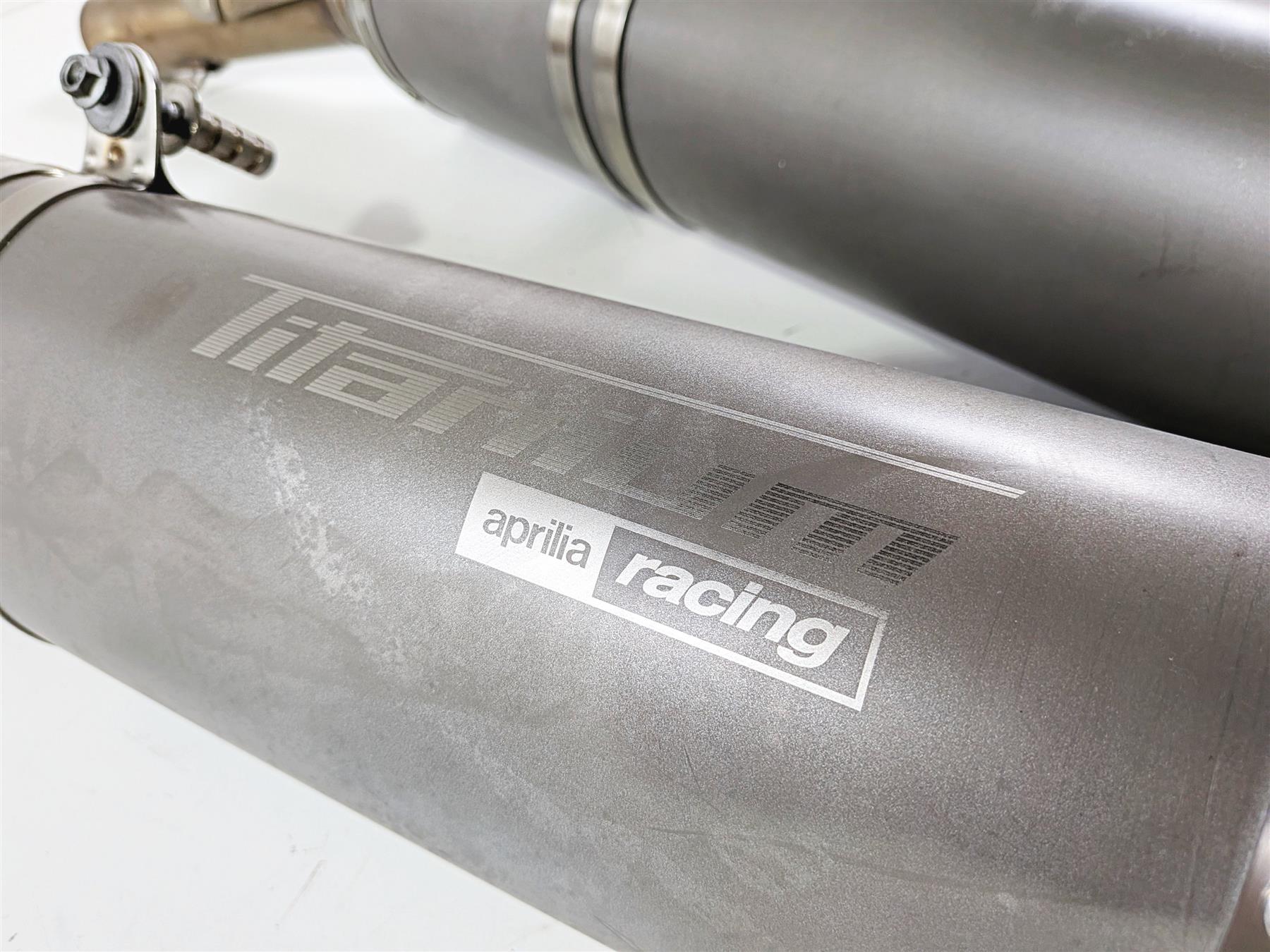 2008 Aprilia RSVR 1000 Factory Titanium Racing Exhaust Pipe Muffler AP8119716 {{ shop.shopifyCountryName }} - Mototech271