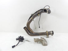 Load image into Gallery viewer, 2017 Ducati Monster 1200 S Oem Exhaust Rear Header Manifold &amp; Servo 57211632A
