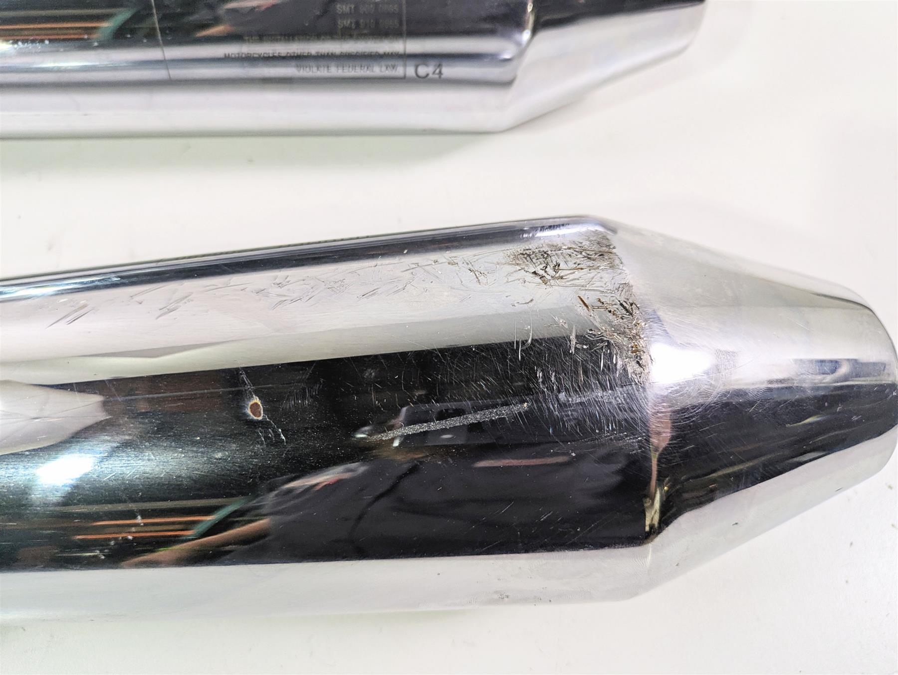 2013 Triumph Bonneville Stock Exhaust Pipe Muffler Set T2206490 T2206485 {{ shop.shopifyCountryName }} - Mototech271
