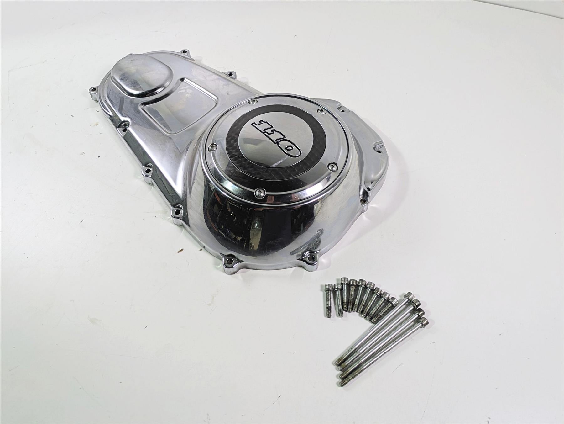 2010 Harley Touring FLHXSE CVO Street Glide Outer Primary Clutch Cover 60553-07A {{ shop.shopifyCountryName }} - Mototech271