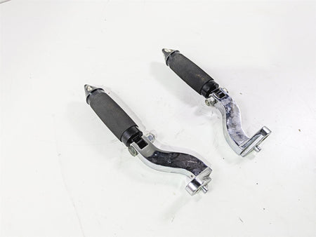 2001 Harley Touring FLHX Street Glide Avon Spike Rear Footpeg Set & Chrome Mount {{ shop.shopifyCountryName }} - Mototech271