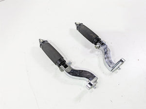 2001 Harley Touring FLHX Street Glide Avon Spike Rear Footpeg Set & Chrome Mount