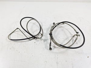 2014 Moto Guzzi California 1400 T Abs Front Brake Line Hose Set 887583 887582 | Mototech271