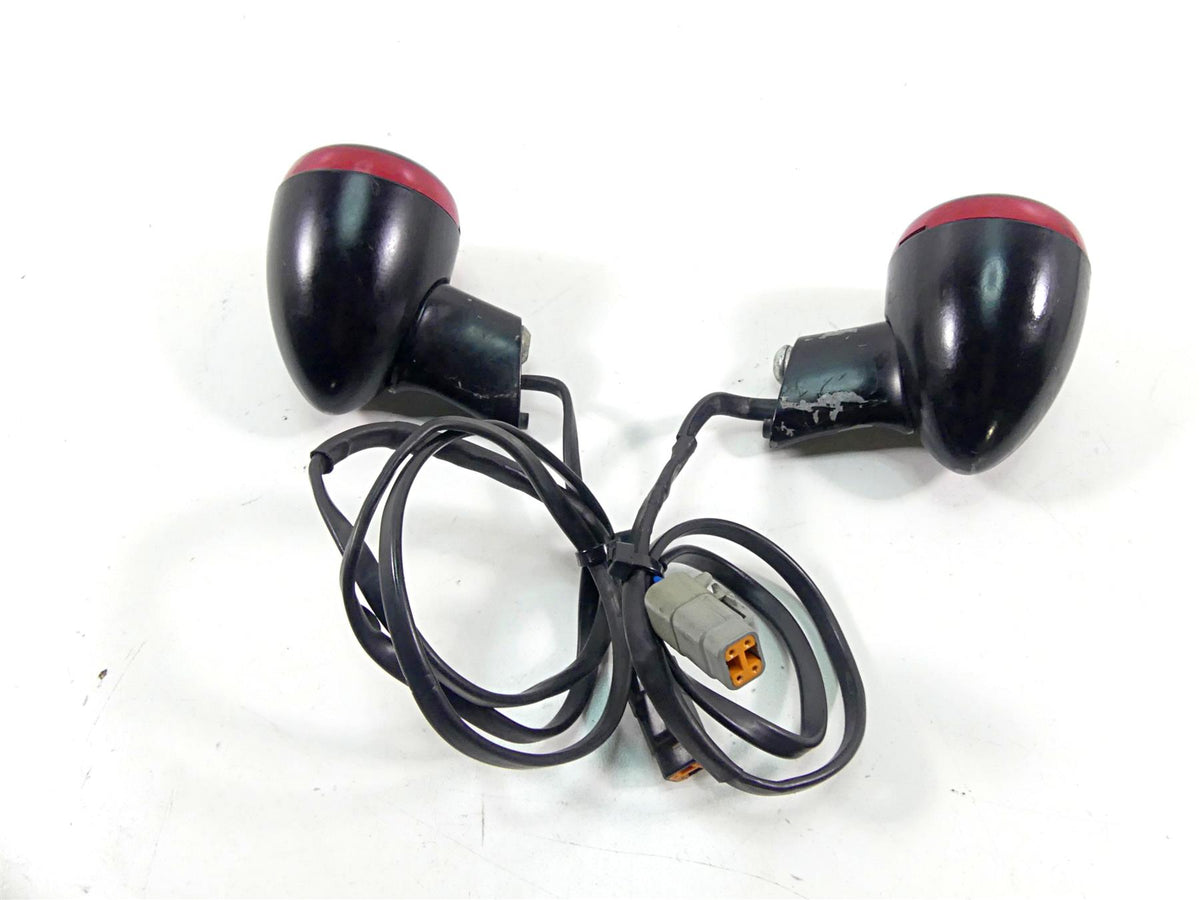 2011 Harley Softail FXS Blackline Rear Blinker Turn Signal Set 73408-11 {{ shop.shopifyCountryName }} - Mototech271