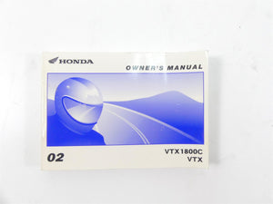 2002 Honda VTX1800 C Owners Manuel Book 31000-MCH-640 | Mototech271