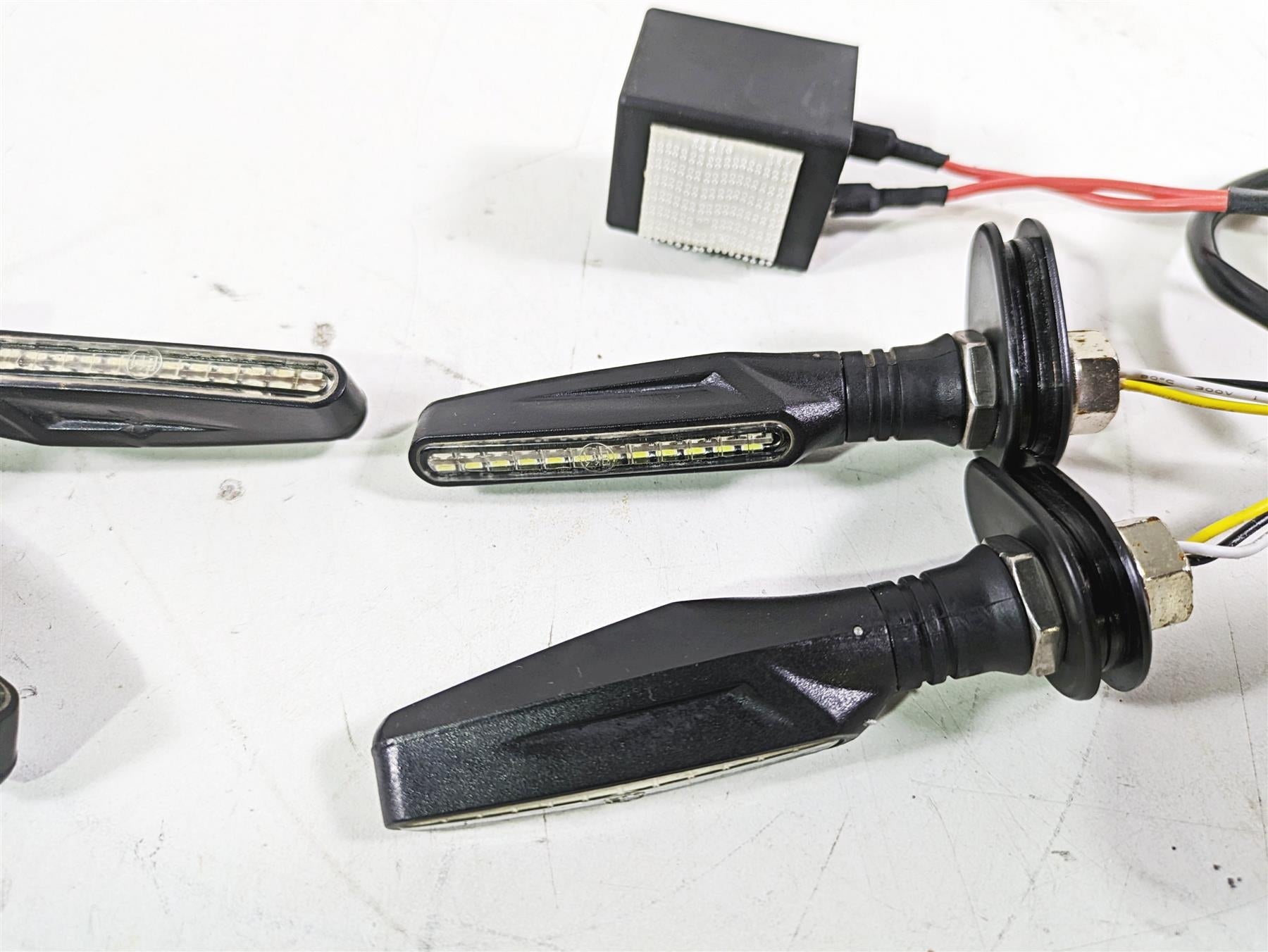 Universal Motorcycle Led Front Rear Blinker Turn Signal Set {{ shop.shopifyCountryName }} - Mototech271