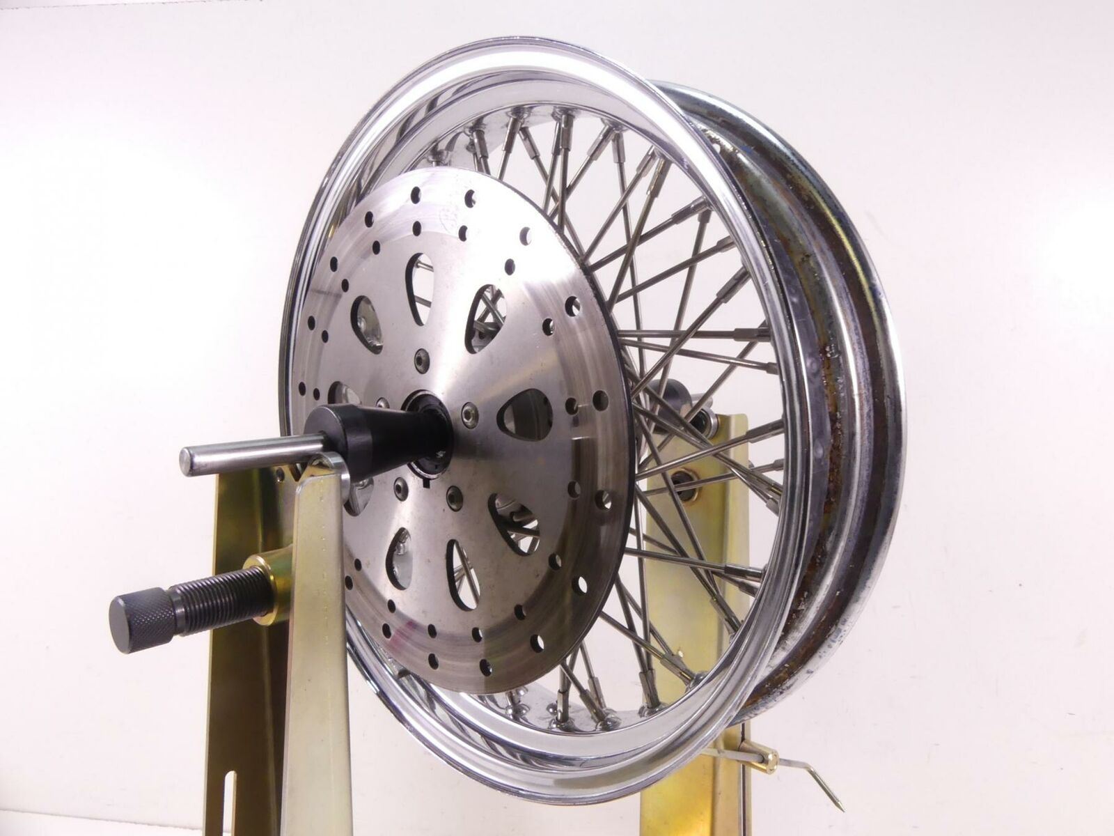 2003 Indian Spirit Springfield Front Spoke Wheel Rim 16x3.5 & Brake Disc 21-950 {{ shop.shopifyCountryName }} - Mototech271