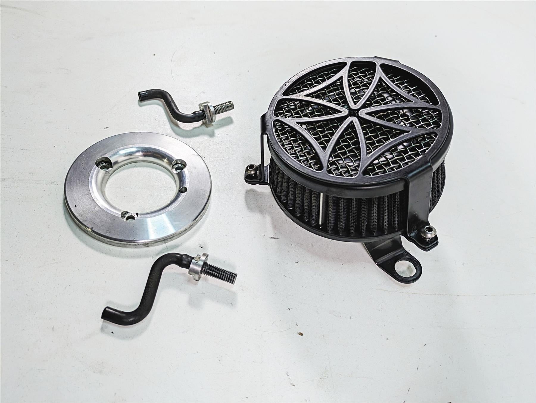 2012 Harley FLD Dyna Switchback Cobra Cross Black Air Cleaner 606-0102-02B-SB {{ shop.shopifyCountryName }} - Mototech271
