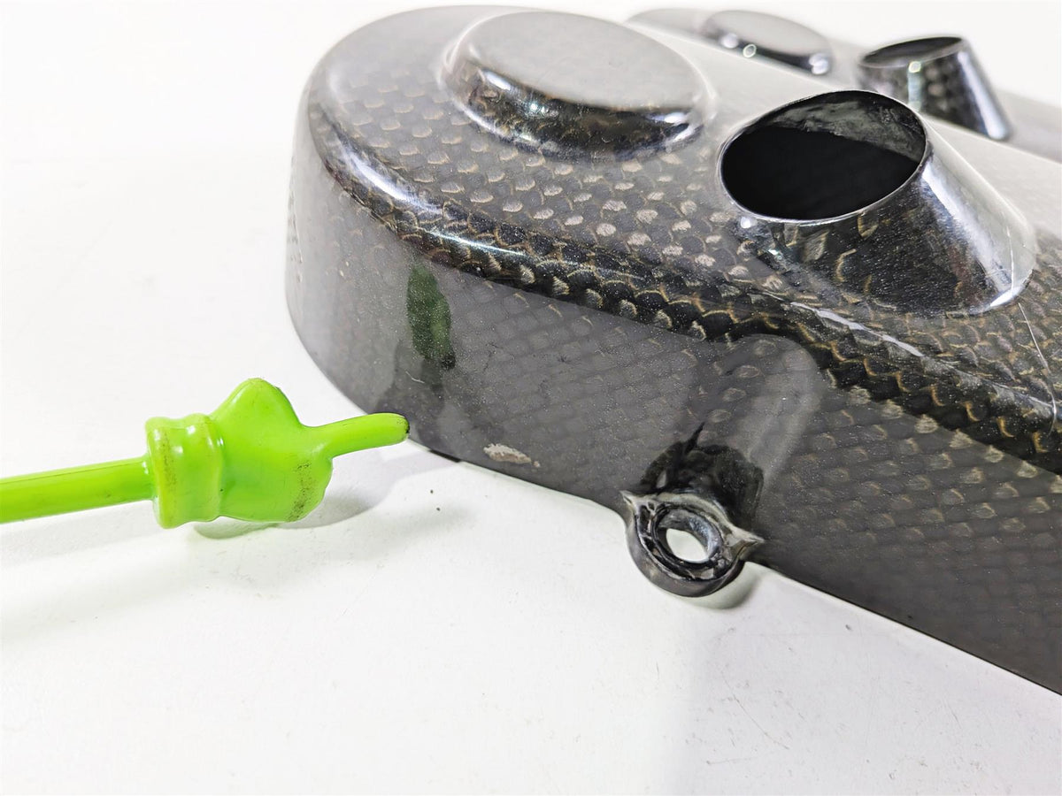2009 Ducati Hypermotard 1100 S Carbon Fiber Timing Belt Cover 24510851A 24510861-Mototech271