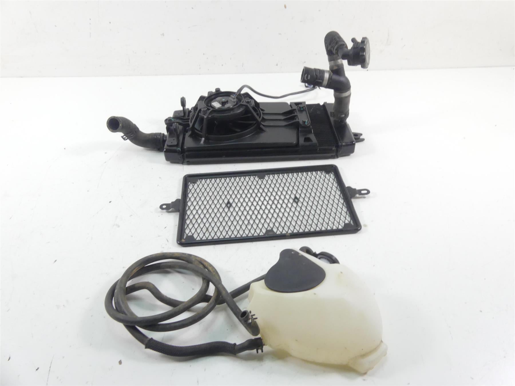 2017 Triumph Thruxton 1200 R Radiator Fan Guard Reservoir Hoses Set T2101333