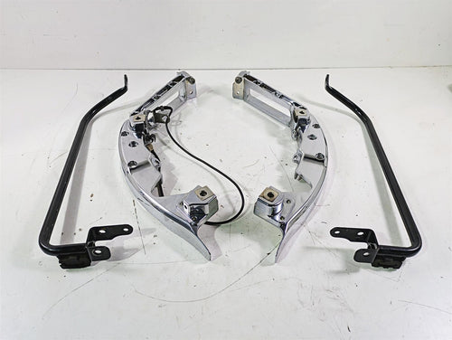 2016 Harley Touring FLTRX Road Glide Saddlebag Chrome Support Set 90200503 | Mototech271