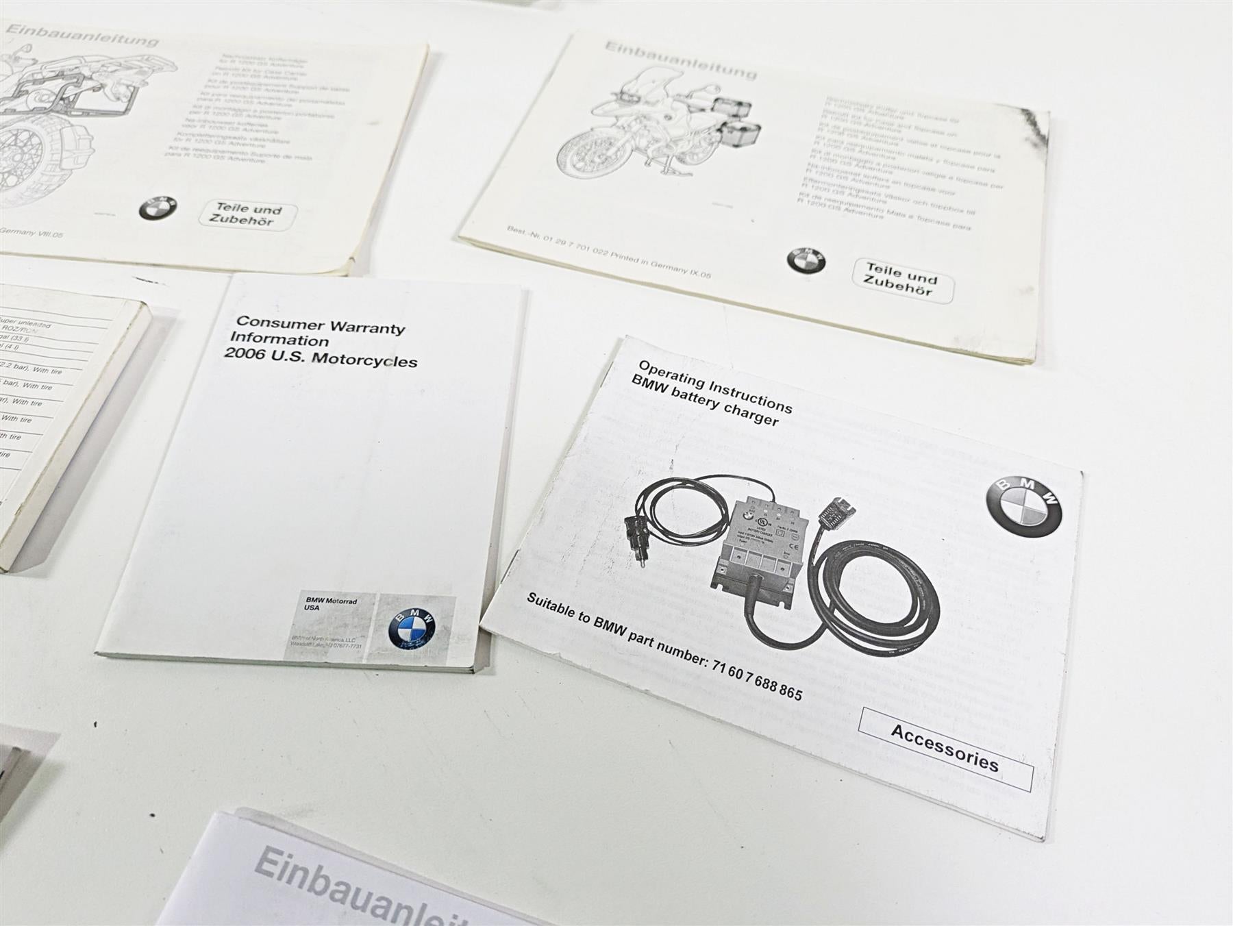 2006 BMW R1200GS K255 Adv Owners Manual & Documents Set 014776899307 {{ shop.shopifyCountryName }} - Mototech271
