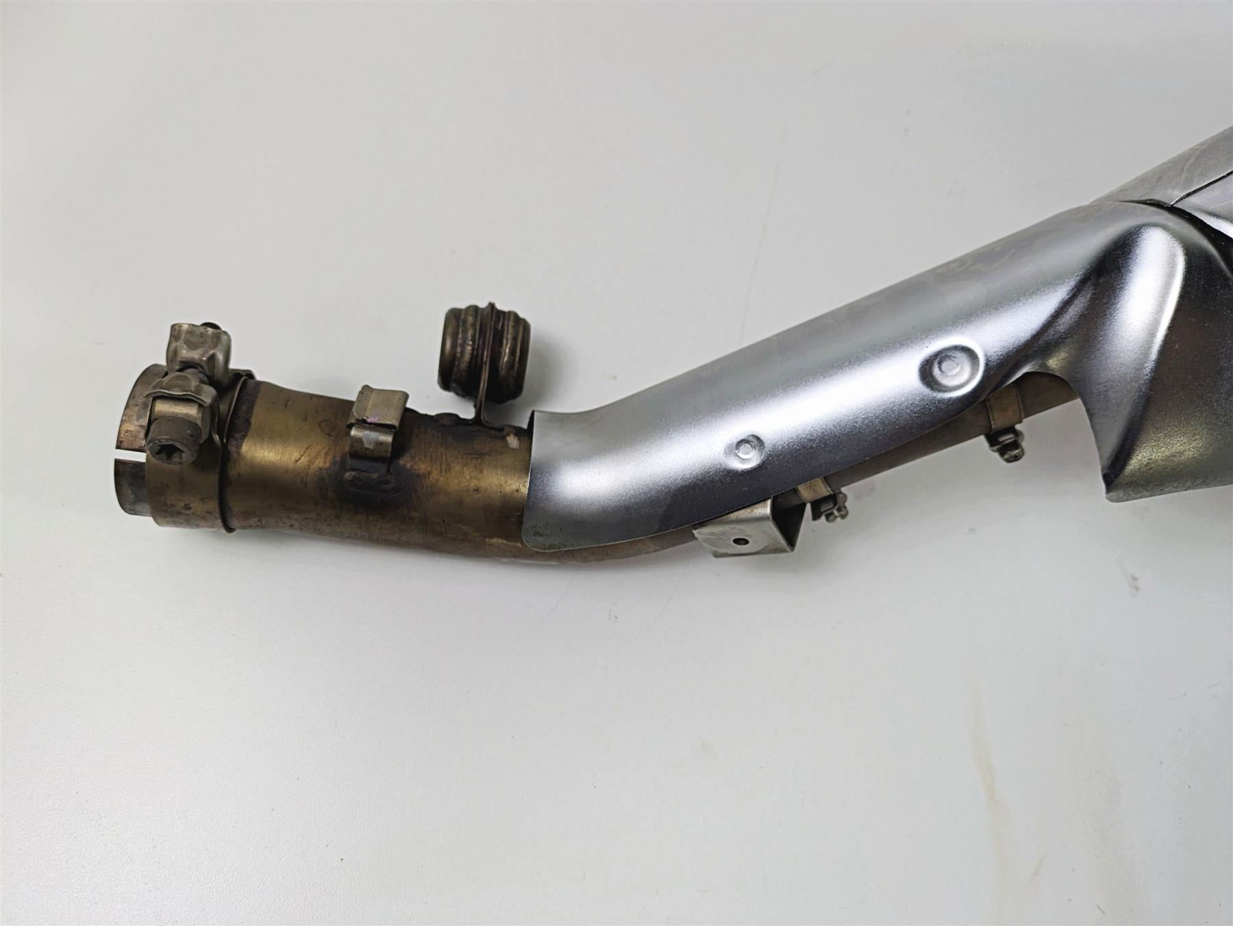 2014 BMW K1600 GTL K48 Left Exhaust Pipe Muffler Silencer Chrome 18127723444 {{ shop.shopifyCountryName }} - Mototech271