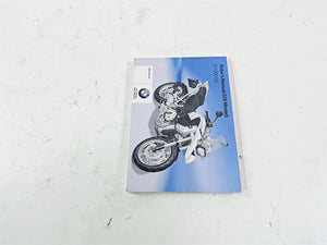 2010 BMW R1200GS K25 Owners Manual Booklet 01418520397
