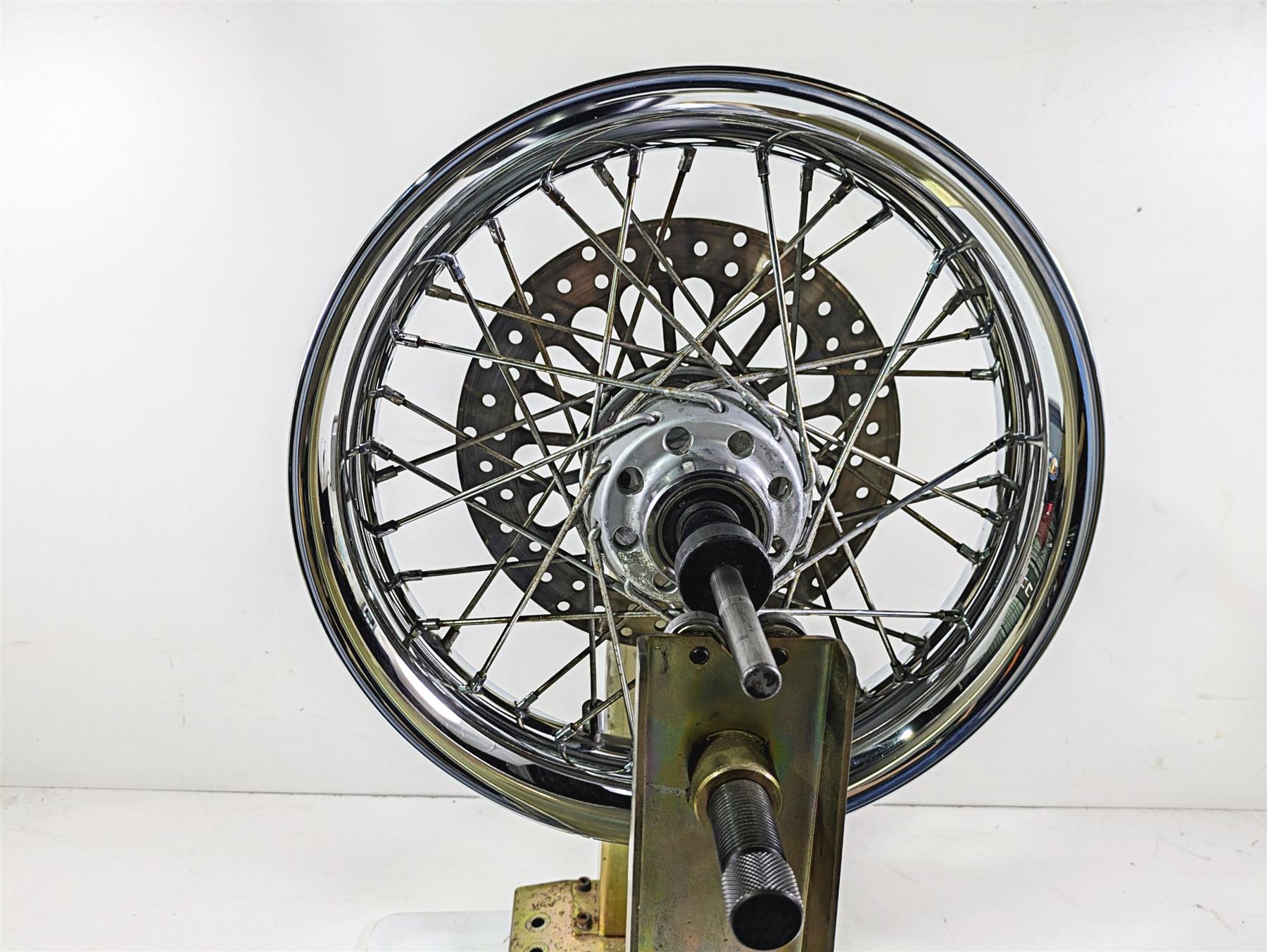 2008 Harley FLSTC 105TH Softail Heritage 16x3 Front Wheel Rim & Cover 41508-08 {{ shop.shopifyCountryName }} - Mototech271