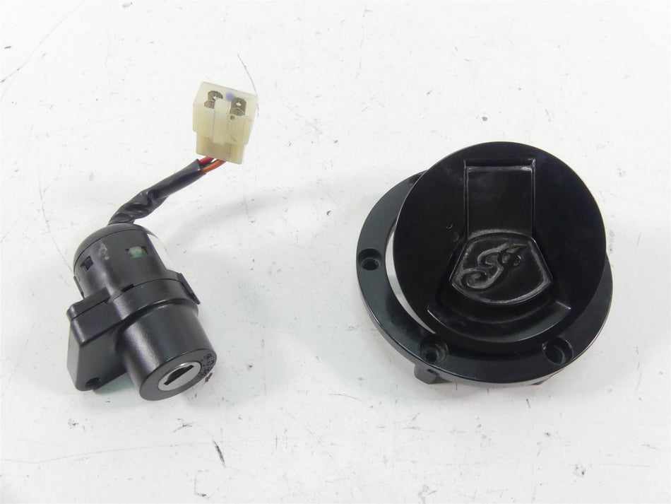 2016 Indian Scout Sixty Ignition Switch Tank Cap Set - NO Key 4014434-266 {{ shop.shopifyCountryName }} - Mototech271
