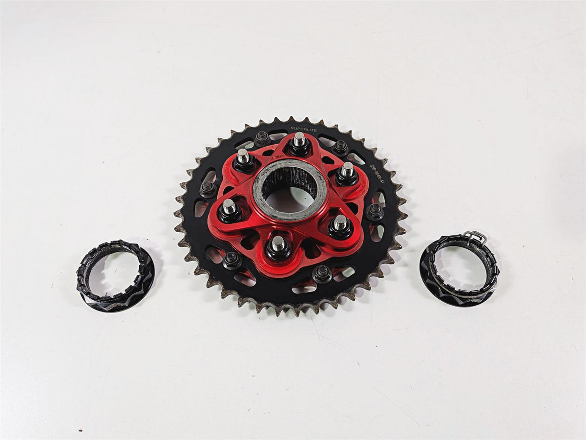 2017 Ducati Panigale 1299 AEM Factory Red Sprocket & Flange DU092 S50-804R-41-Mototech271