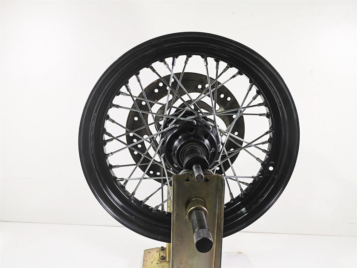 2014 Harley FLS Softail Slim Front Wheel Rim 16x3 DENT & Rotor 55107-12 {{ shop.shopifyCountryName }} - Mototech271