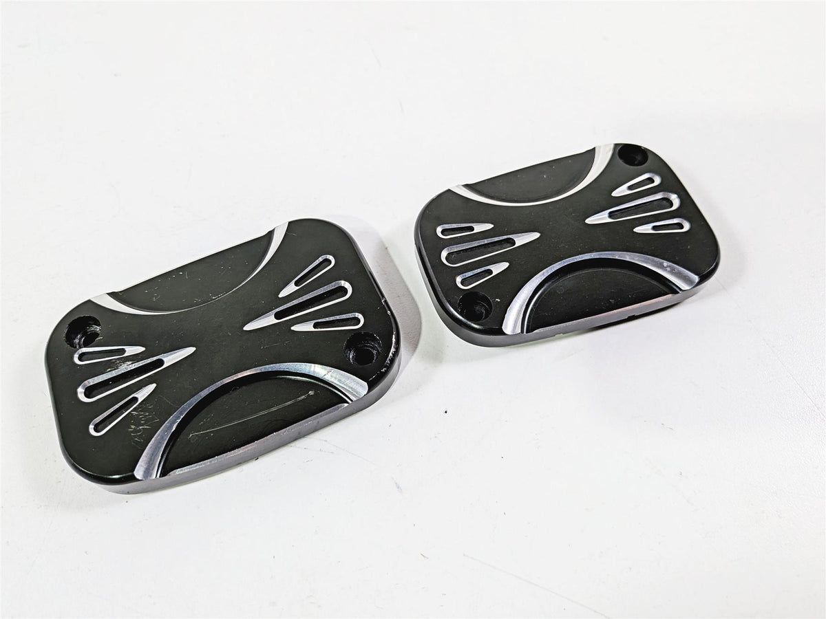 2017 Harley Touring FLHXS Street Glide Arlen Ness Deep Cut Master Cylinder Cover Set {{ shop.shopifyCountryName }} - Mototech271