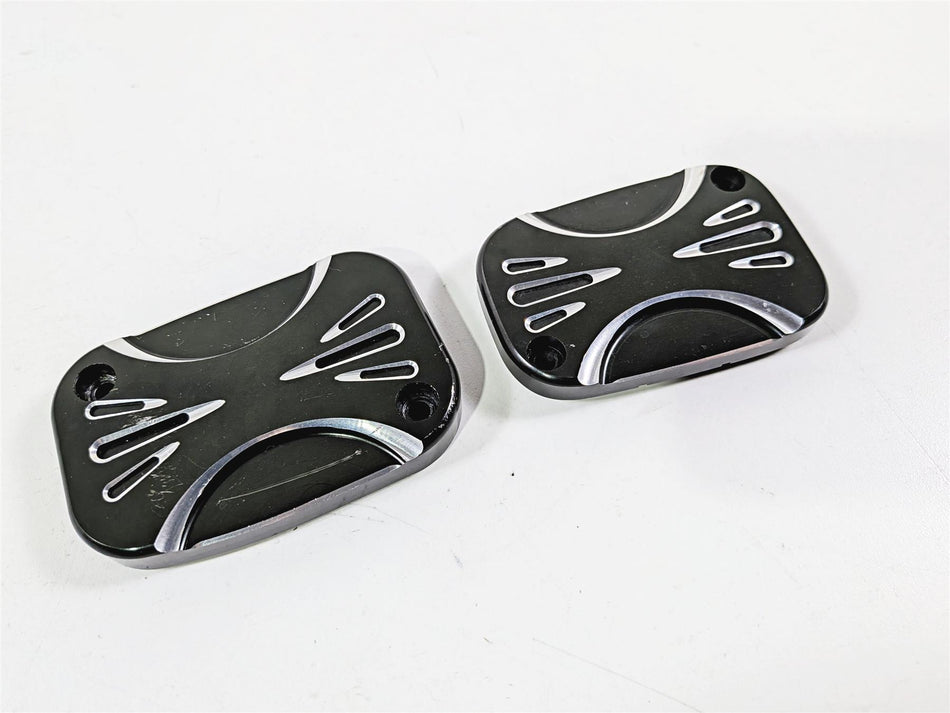 2017 Harley Touring FLHXS Street Glide Arlen Ness Deep Cut Master Cylinder Cover Set {{ shop.shopifyCountryName }} - Mototech271