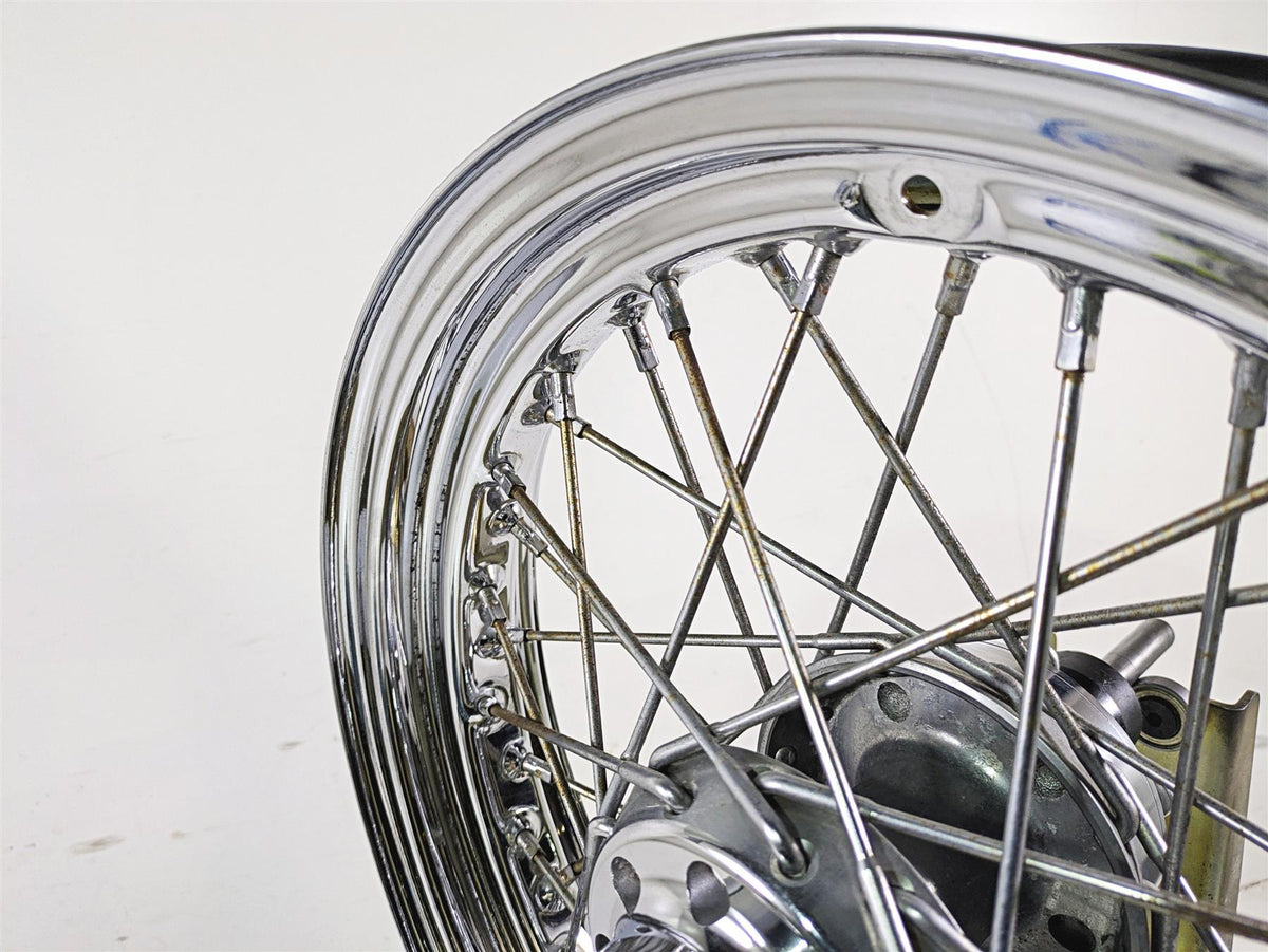 2016 Harley FLSTC Softail Heritage Front Wheel Rim & Cover 16x3 Wobble 41559-08 {{ shop.shopifyCountryName }} - Mototech271