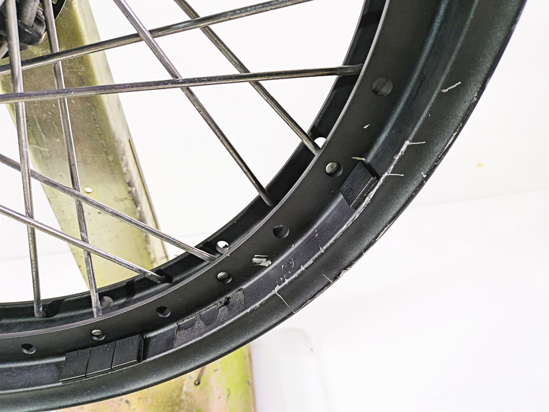 2015 Triumph Tiger Explorer XC Saxess 19x2.5 Dented Front Wheel Rim T2002300 {{ shop.shopifyCountryName }} - Mototech271