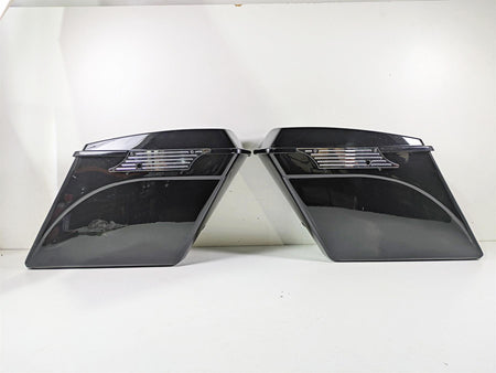 1998 Harley Touring FLHRCI Road King Stretched Saddle Bag Chrome Latches Set {{ shop.shopifyCountryName }} - Mototech271