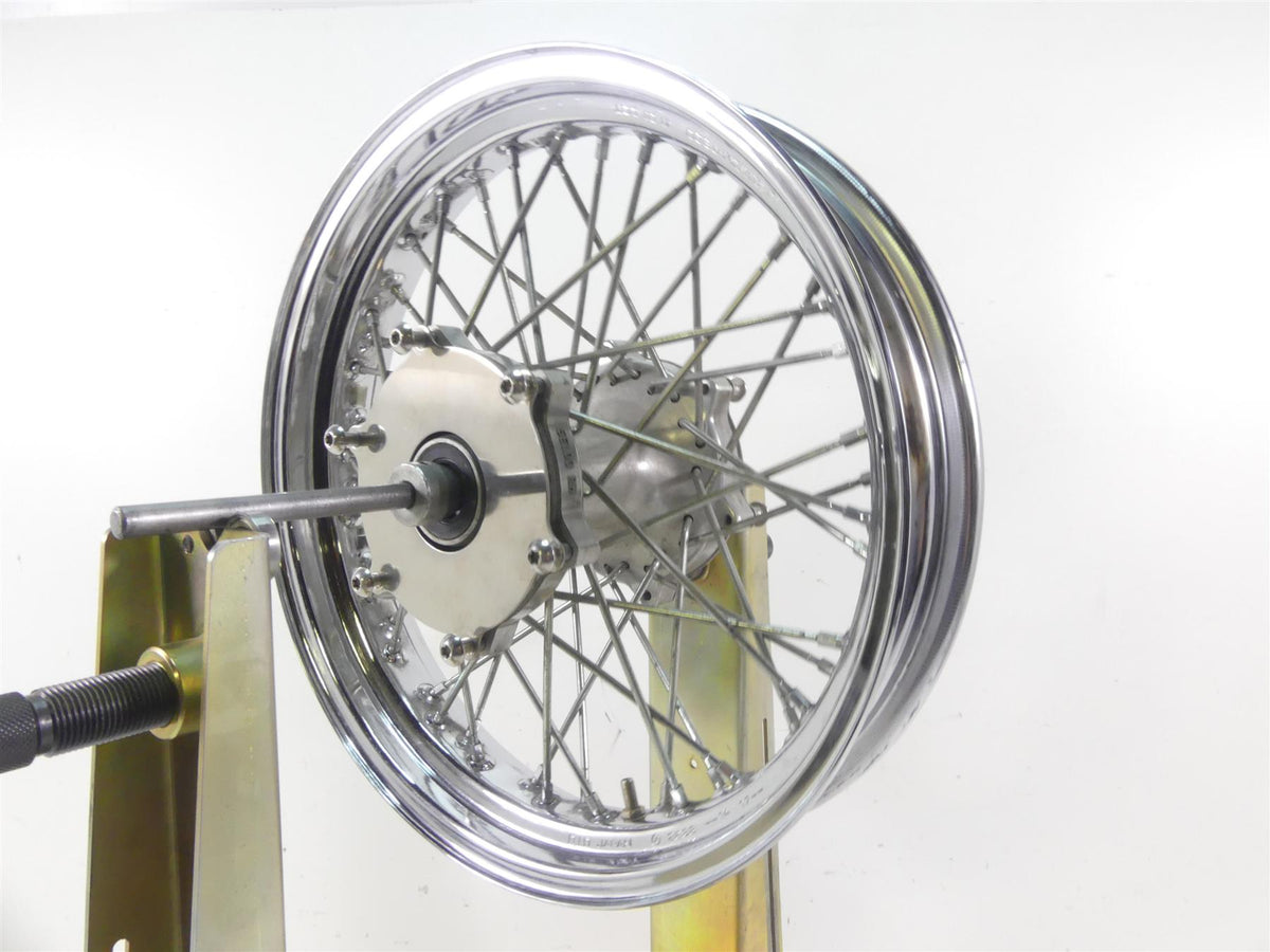 2002 Yamaha XVS1100 V-Star Nice Chrome Spoke Front Wheel Rim 16x3 5EL-25111-00 {{ shop.shopifyCountryName }} - Mototech271