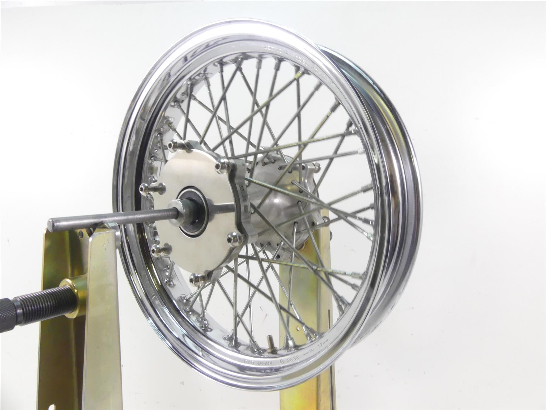2002 Yamaha XVS1100 V-Star Nice Chrome Spoke Front Wheel Rim 16x3 5EL-25111-00 {{ shop.shopifyCountryName }} - Mototech271