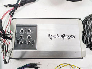 2014 Harley Touring FLHTK Electra Glide Rockford Fosgate Speaker Amp Set - Read