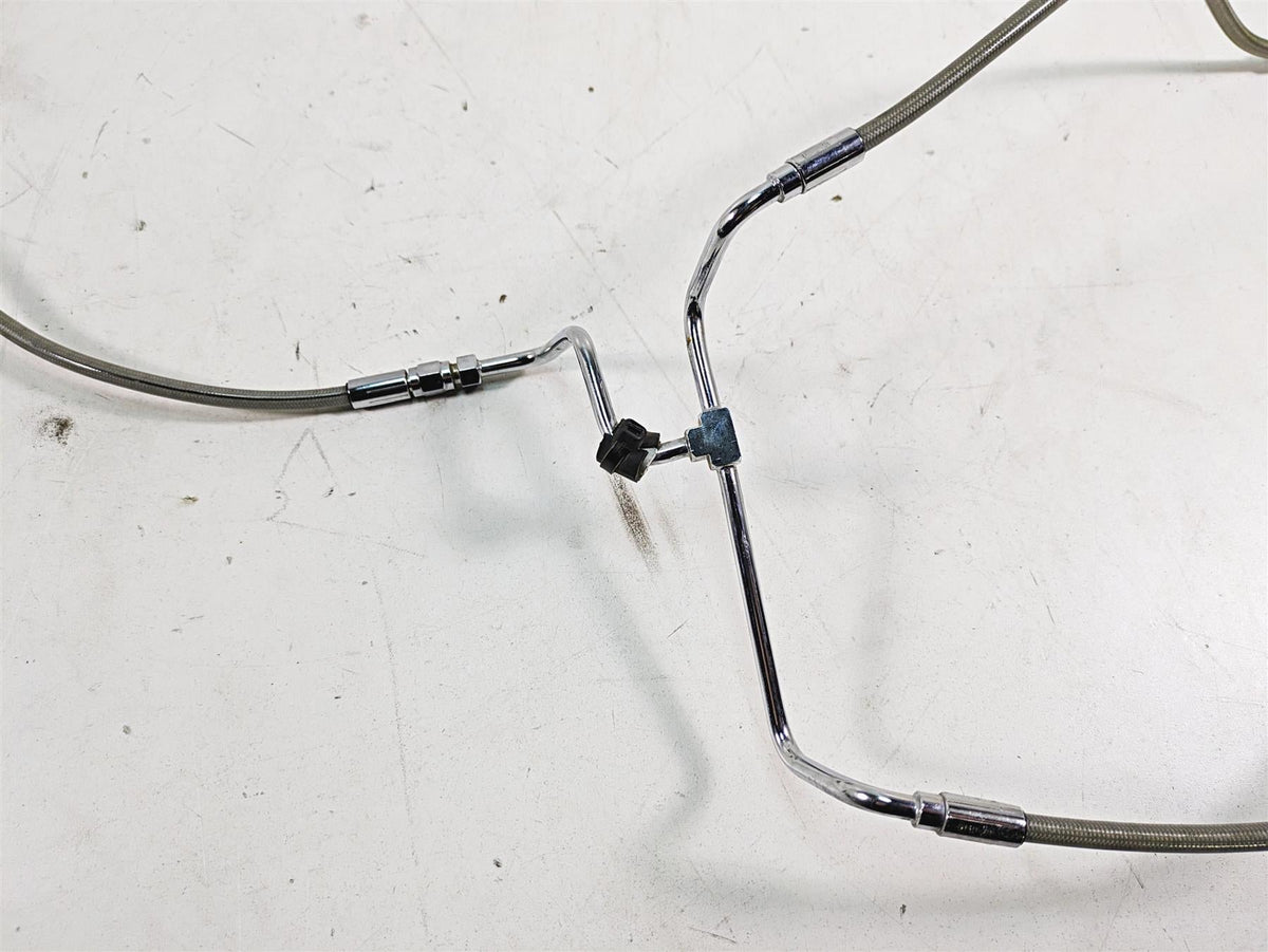 2019 Harley Touring FLHX Street Glide Non Abs Front Brake Line Approx 6" Longer {{ shop.shopifyCountryName }} - Mototech271