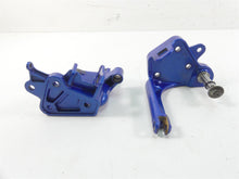 Load image into Gallery viewer, 2008 Harley FXCWC Softail Rocker C Front Blue Forward L+R Footpeg Mount 33751-08
