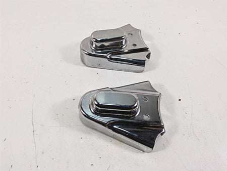 2000 Harley FXSTS Softail Springer Kuryakyn Chrome Rear Axle Cover Set 8202 {{ shop.shopifyCountryName }} - Mototech271