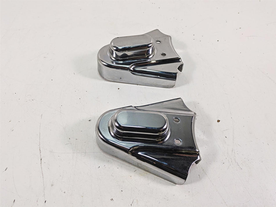 2000 Harley FXSTS Softail Springer Kuryakyn Chrome Rear Axle Cover Set 8202 {{ shop.shopifyCountryName }} - Mototech271