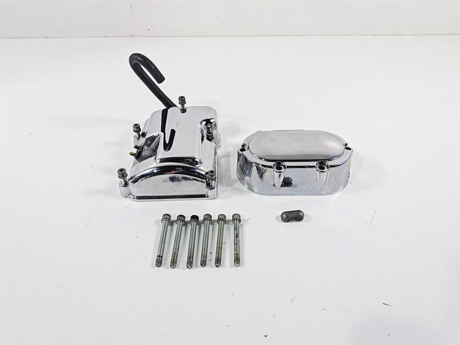 2000 Harley Touring FLHRCI Road King Transmission Chrome Cover Set 34465-98 {{ shop.shopifyCountryName }} - Mototech271