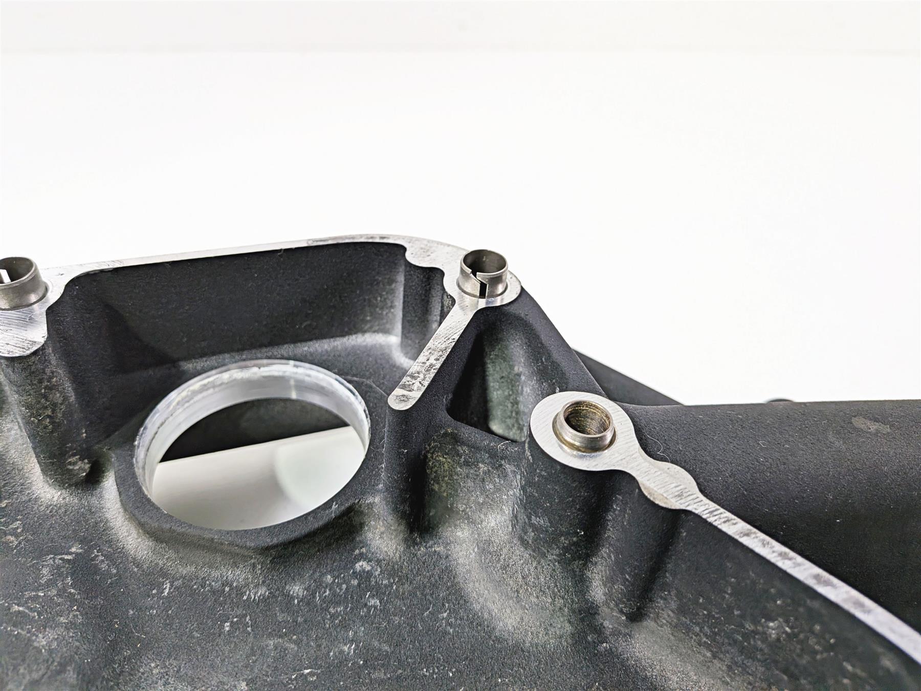 2009 Harley FXCWC Softail Rocker Inner Primary Drive Clutch Cover 60701-08 {{ shop.shopifyCountryName }} - Mototech271