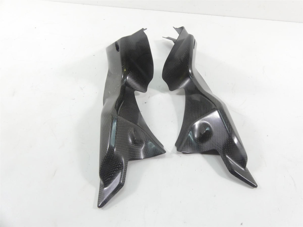 2008 Ducati 1098 S Shift-Tech Carbon Fiber Upper Inner Air Inlet Duct Covers {{ shop.shopifyCountryName }} - Mototech271