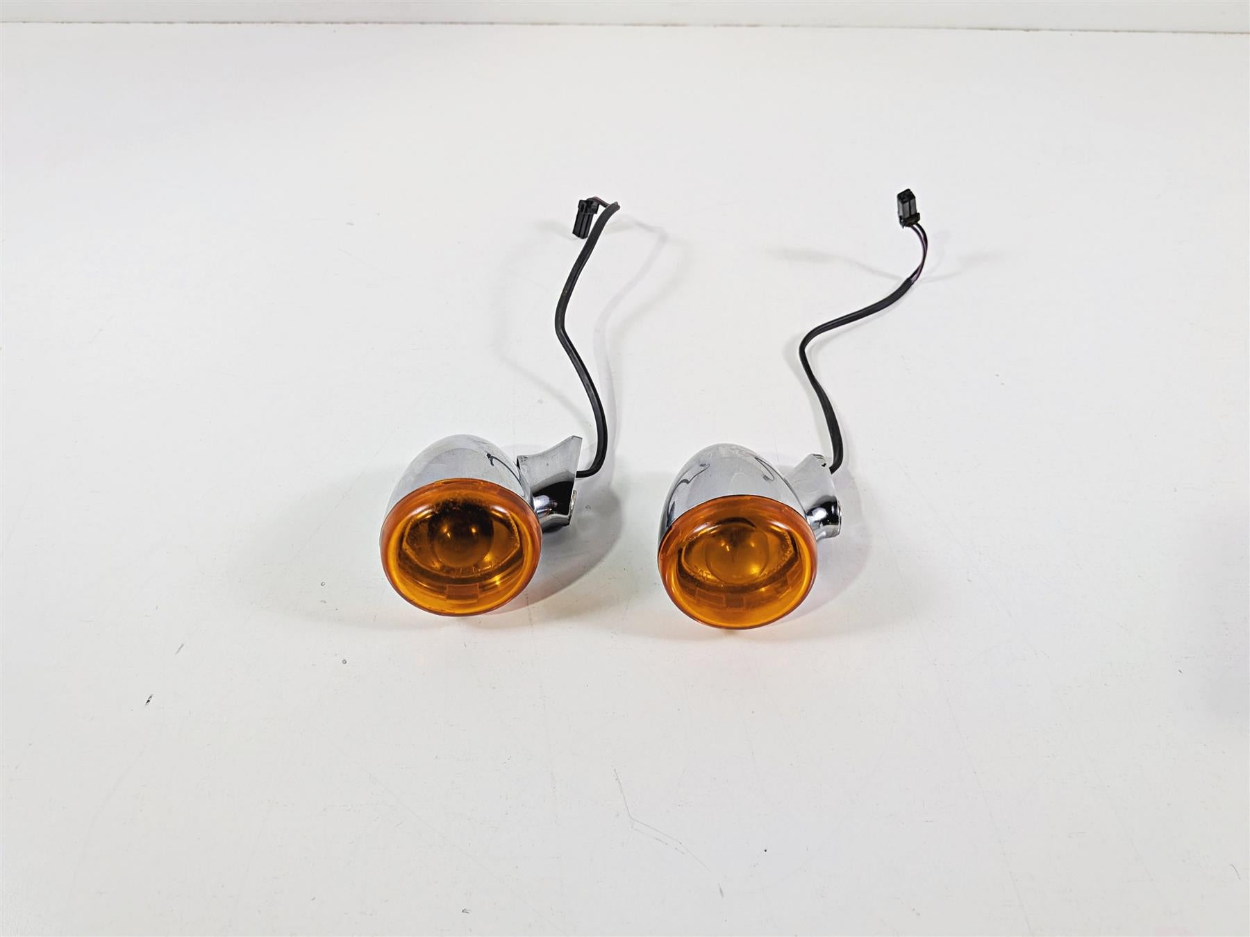 2011 Harley FXDF Dyna Fat Bob Rear Chrome Blinker Turn Signal Set 68977-00 {{ shop.shopifyCountryName }} - Mototech271