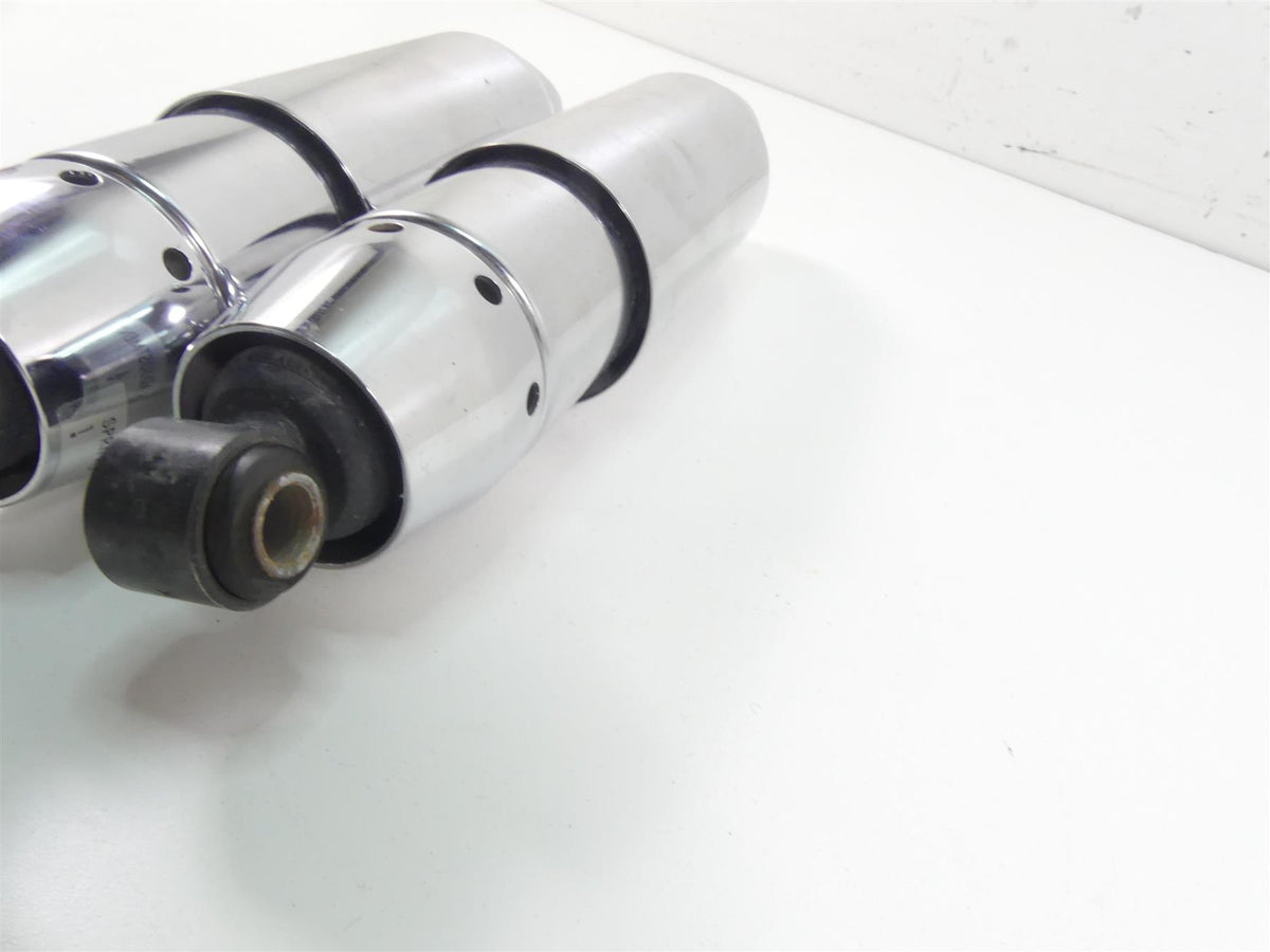 2009 Harley Dyna FXDF SE CVO Fat Bob Rear 12" Chrome Shock Damper Set 54608-04 {{ shop.shopifyCountryName }} - Mototech271