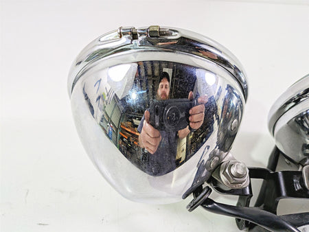 2006 Triumph Rocket 3 Headlight Head Light Lamp & Mounts T2700634 T2701000 {{ shop.shopifyCountryName }} - Mototech271