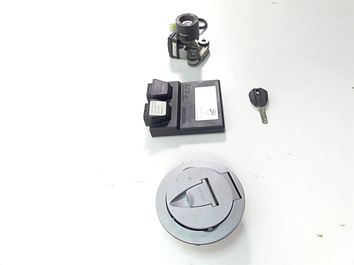 2012 Ducati Panigale 1199S Cdi Ecu Ecm Ignition Switch Key 28642071B 59821051A {{ shop.shopifyCountryName }} - Mototech271