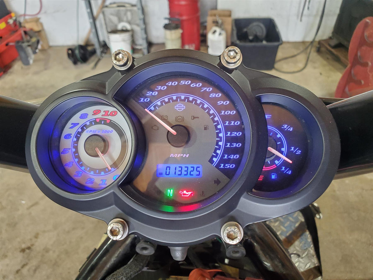 2010 Harley VRSCF Muscle Rod Gauges Speedometer Instrument 13K Only 71962-09 {{ shop.shopifyCountryName }} - Mototech271